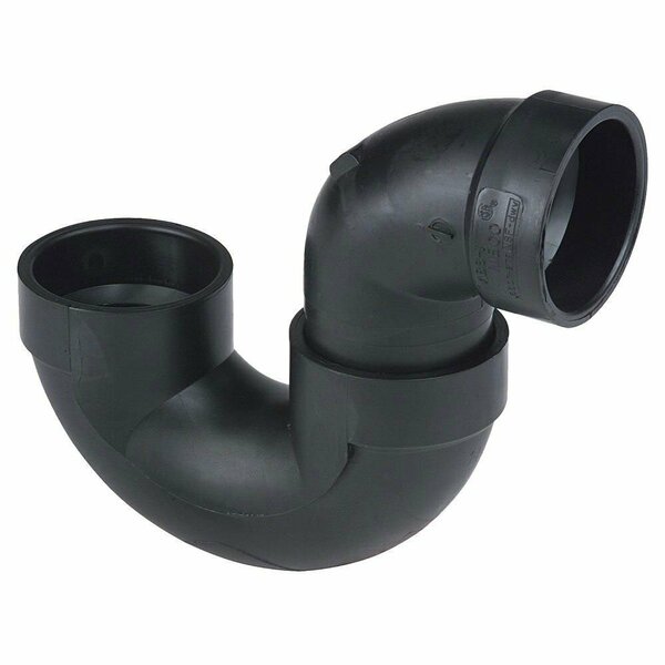 Thrifco Plumbing 4 Inch ABS Solvent P-Trap, H x H 6793204